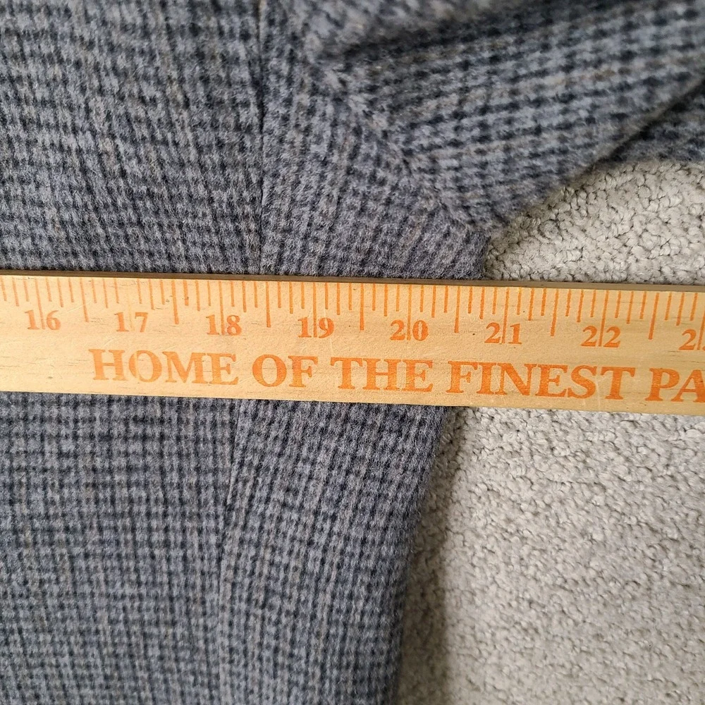 Vintage Ratner Jacket Mens 40R Gray Tweed Sport Coat Micro Check 2 Button Blazer